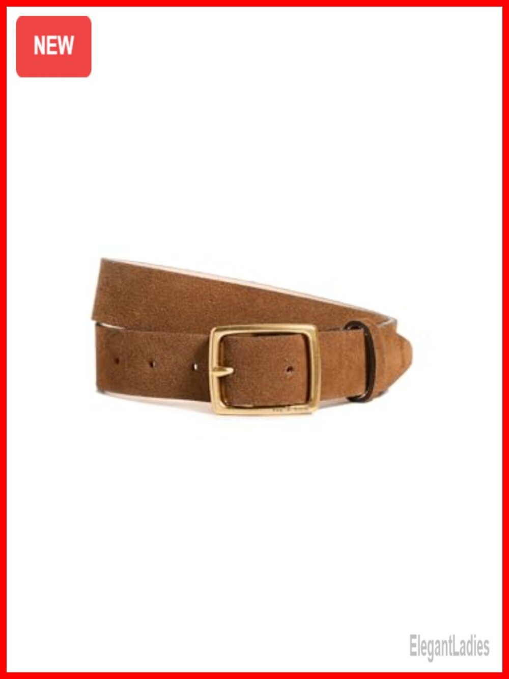 Suede Boyfriend Belt Adjustable Buckle Golf Accessory